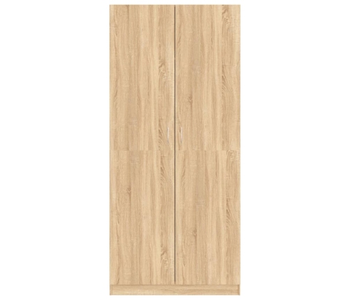 Skapis, Sonomas Ozolkoka Krāsa, 90X52X200 Cm, Inženierijas Koks Vidaxl