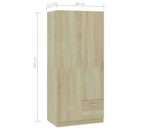 Garderoob Sonoma Tamm 80 X 52 X 180 Cm Tehispuit