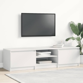 Tv Skapītis, 140X40X35,5 Cm, Balts, Inženierijas Koks Vidaxl
