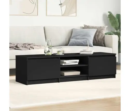 Tv Skapītis, Melns, 140X40X35,5 Cm, Inženierijas Koks Vidaxl