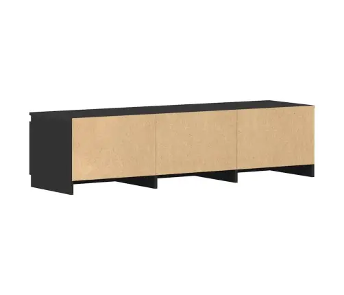 Tv Skapītis, Melns, 140X40X35,5 Cm, Inženierijas Koks Vidaxl