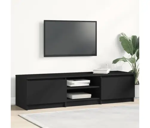 Tv Skapītis, Melns, 140X40X35,5 Cm, Inženierijas Koks Vidaxl
