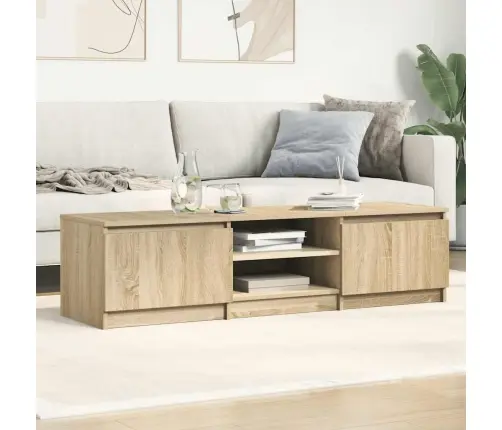 Tv Skapītis, 140X40X35,5 Cm, Ozolkoka Krāsā, Inženierijas Koks Vidaxl