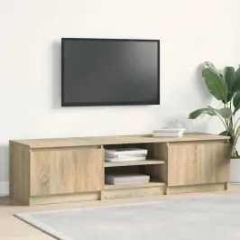 Televizoriaus Spintelė, Ąžuolo, 140X40X35,5cm Apdirbta Mediena