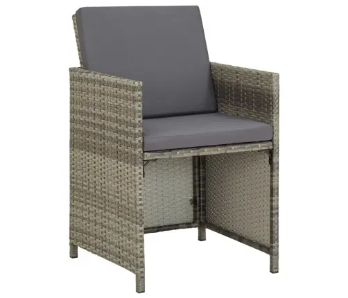 13-Daļīgs Dārza Mēbeļu Komplekts Ar Matračiem, Pe Pinums Vidaxl