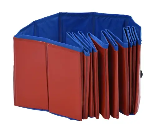 Kokkupandav Koertebassein, Punane, 120 X 30 cm Pvc