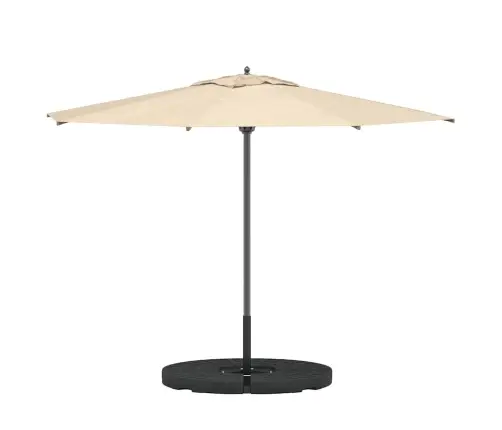 Päikesevarju Alus, Lehvikukujuline, 4 Tk Must