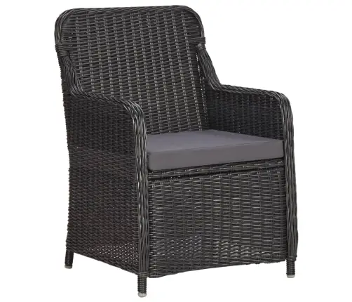 3-Daļīgs Bistro Mēbeļu Komplekts Ar Matračiem, Pe Rotangpalma Vidaxl