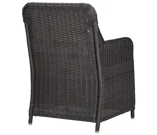 3-Daļīgs Bistro Mēbeļu Komplekts Ar Matračiem, Pe Rotangpalma Vidaxl