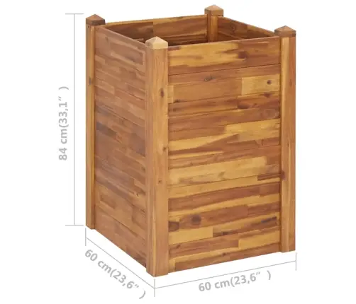 Taimelava 60 X 60 X 84 Cm Toekas Akaatsiapuit