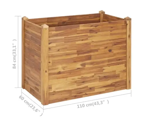 Taimelava 110 X 60 X 84 Cm Toekas Akaatsiapuit