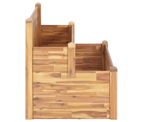 Sodo Lovelis, 110X75X84cm Akacijos Medienos Masyvas, 2 Aukštų