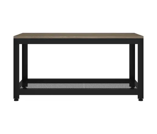 Kohvilaud, Hall Ja Must, 90X45X45 cm Mdf Ja Raud