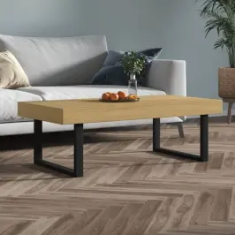 Kavos Staliukas, Rudas/Juodas, 120X60X40cm Mdf/Geležis