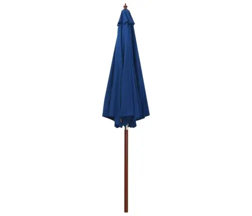 Saulessargs Ar Koka Kātu, 300X258 Cm, Zils Vidaxl Saulessargs Ar Koka Kātu, 300X258 Cm, Zils Vidaxl