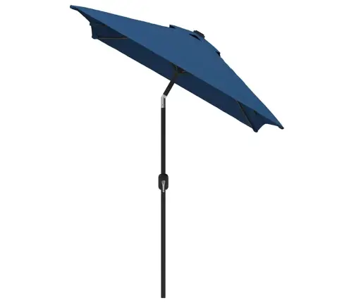 Dārza Saulessargs Ar Metāla Kātu, 300X200 Cm, Debeszils Vidaxl