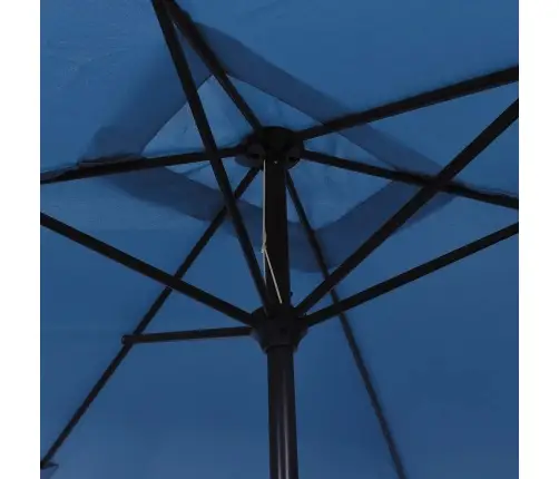 Dārza Saulessargs Ar Metāla Kātu, 300X200 Cm, Debeszils Vidaxl