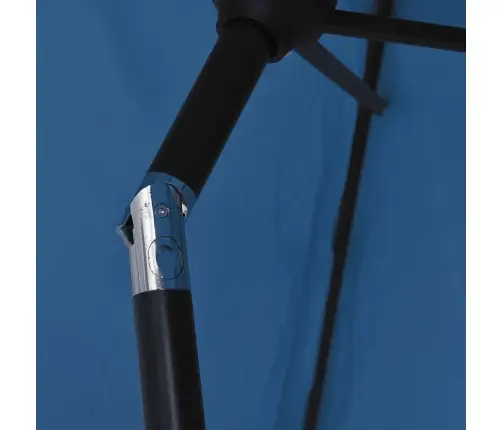 Dārza Saulessargs Ar Metāla Kātu, 300X200 Cm, Debeszils Vidaxl