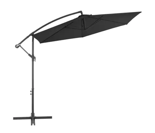 Saulessargs Ar Alumīnija Kātu, 300 Cm, Melns Vidaxl Saulessargs Ar Alumīnija Kātu, 300 Cm, Melns Vidaxl