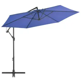 Saulessargs Ar Alumīnija Kātu, 300 Cm, Zils Vidaxl
