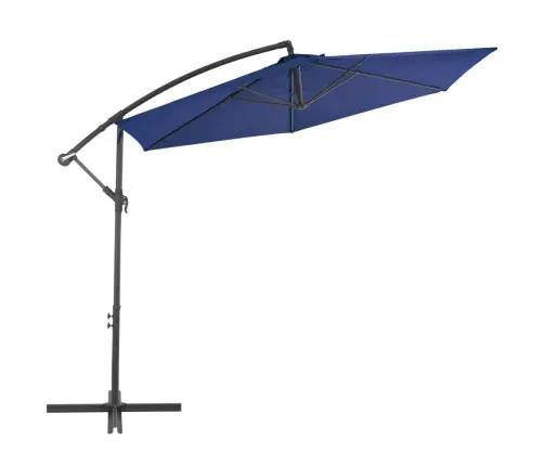 Konsooldisainiga Päikesevari, Alumiiniumpost, 300 Cm Sinine