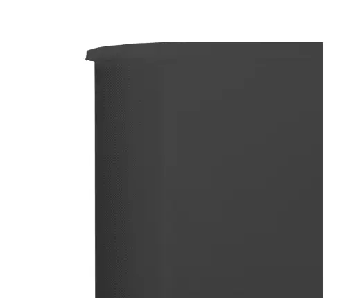 3 Paneļu Vēja Aizsargsiets, Pelēks, 400X80 Cm, Audums Vidaxl