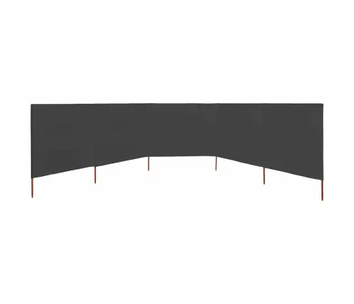 Uždanga Nuo Vėjo, 5 Plokštės, Antracito, 600X80cm Audinys Uždanga Nuo Vėjo, 5 Plokštės, Antracito, 600X80cm Audinys