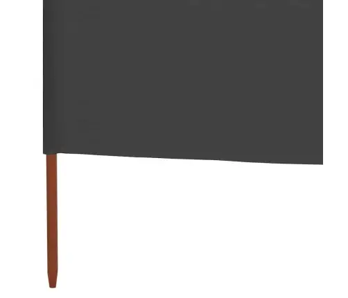 Uždanga Nuo Vėjo, 5 Plokštės, Antracito, 600X80cm Audinys Uždanga Nuo Vėjo, 5 Plokštės, Antracito, 600X80cm Audinys