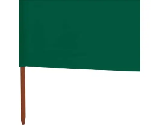 Tuulekaitse Sein 5 Paneelist, Kangas, 600 X 120 Cm Roheline