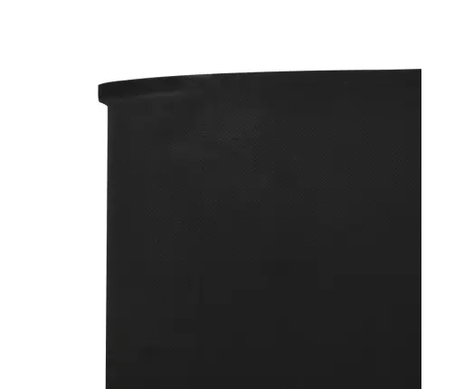 6 Paneļu Vēja Aizsargsiets, Melns, 800X120 Cm, Audums Vidaxl