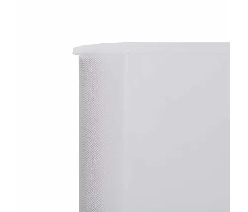 9 Paneļu Vēja Aizsargsiets, Smilšu Balts, 1200X160 Cm, Audums Vidaxl