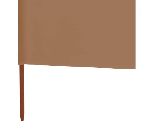 Tuulekaitse Sein 9 Paneelist Kangas 1200 X 160 Cm Pruunikashall