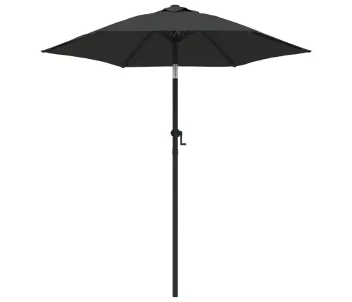 Skėtis Nuo Saulės, Antracito Spalvos, 200X224cm Aliuminis
