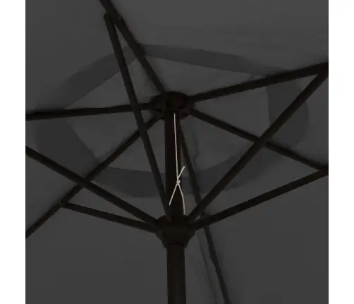 Skėtis Nuo Saulės, Antracito Spalvos, 200X224cm Aliuminis