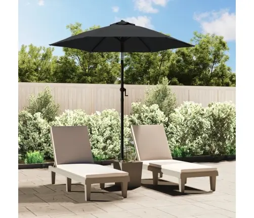 Skėtis Nuo Saulės, Antracito Spalvos, 200X224cm Aliuminis