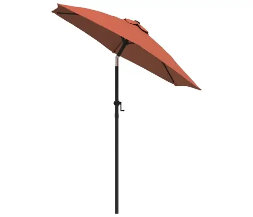 Saulessargs, Sarkanbrūns, 200X224 Cm, Alumīnijs Vidaxl