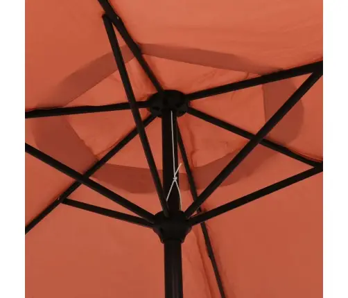 Saulessargs, Sarkanbrūns, 200X224 Cm, Alumīnijs Vidaxl