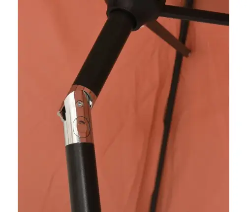 Saulessargs, Sarkanbrūns, 200X224 Cm, Alumīnijs Vidaxl