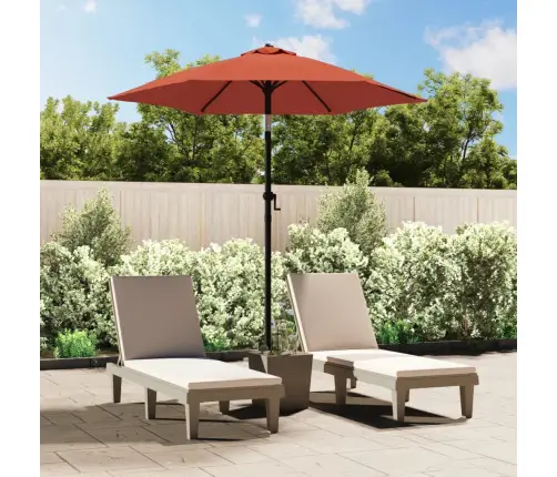 Saulessargs, Sarkanbrūns, 200X224 Cm, Alumīnijs Vidaxl