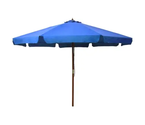 Dārza Saulessargs Ar Koka Kātu, 330 Cm, Debeszils Vidaxl