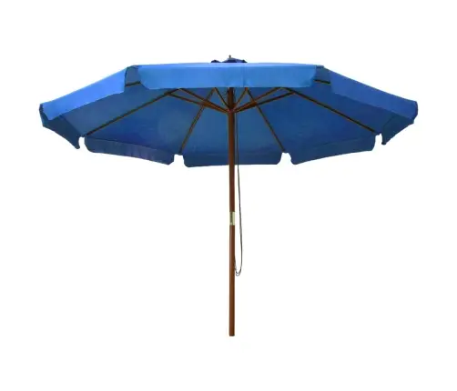 Dārza Saulessargs Ar Koka Kātu, 330 Cm, Debeszils Vidaxl