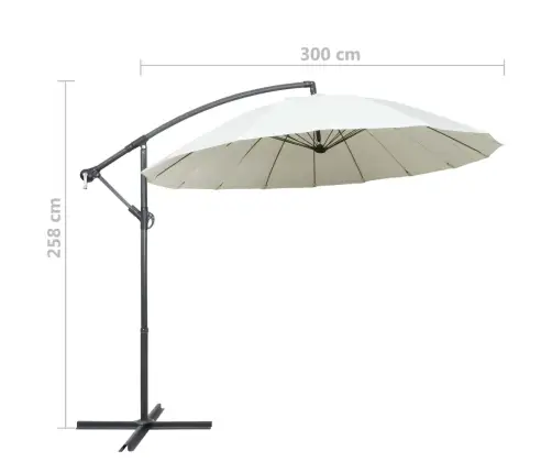 Rippuv Päikesevari 3 M Alumiiniumist Postiga