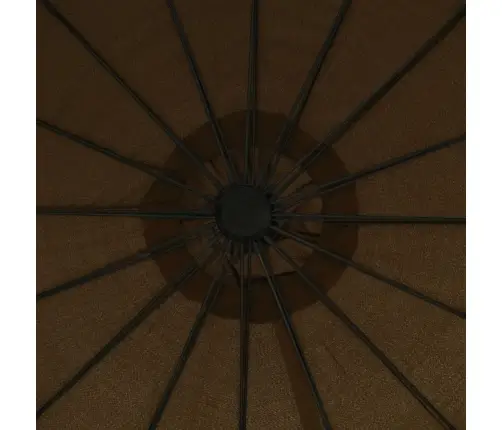 Saulessargs, Iekarams, 3 M, Alumīnija Kāts, Pelēkbrūns Vidaxl