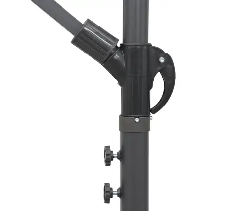 Saulessargs, Iekarams, 3 M, Alumīnija Kāts, Vīnsarkans Vidaxl