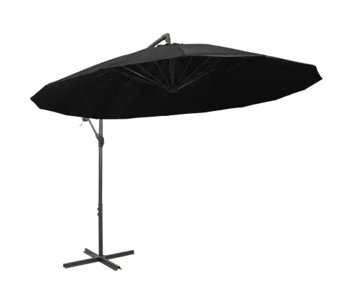 Saulessargs, Iekarams, 3 M, Alumīnija Kāts, Melns Vidaxl