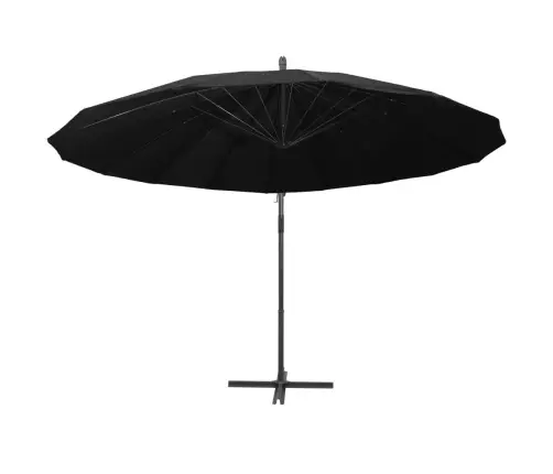 Saulessargs, Iekarams, 3 M, Alumīnija Kāts, Melns Vidaxl