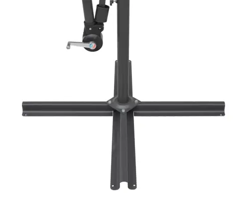 Saulessargs, Iekarams, 3 M, Alumīnija Kāts, Melns Vidaxl