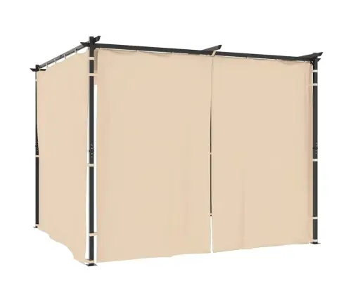 Varjualune Kardinatega, 3 X 3 M, Kreemjasvalge, Teras