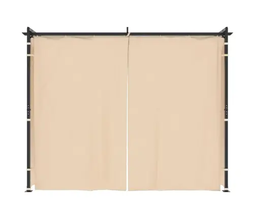 Varjualune Kardinatega, 3 X 3 M, Kreemjasvalge, Teras