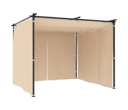 Varjualune Kardinatega, 3 X 3 M, Kreemjasvalge, Teras